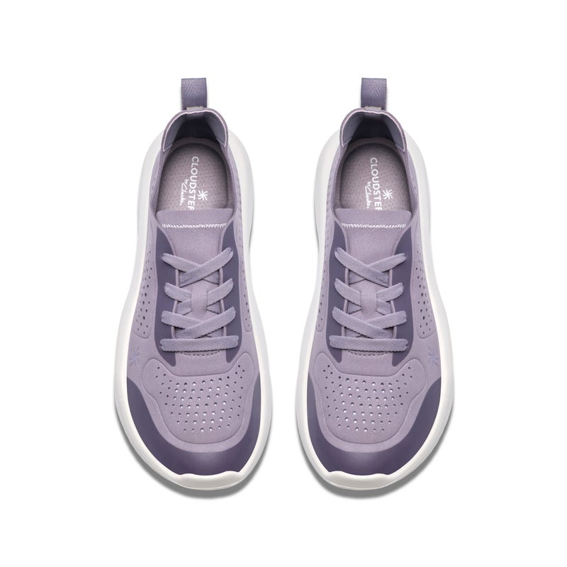 clarks Solevana Tie Purple Grey - Image 5